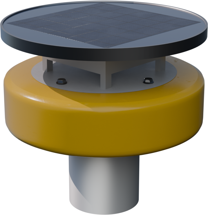 Floature buoy prepared for deployment